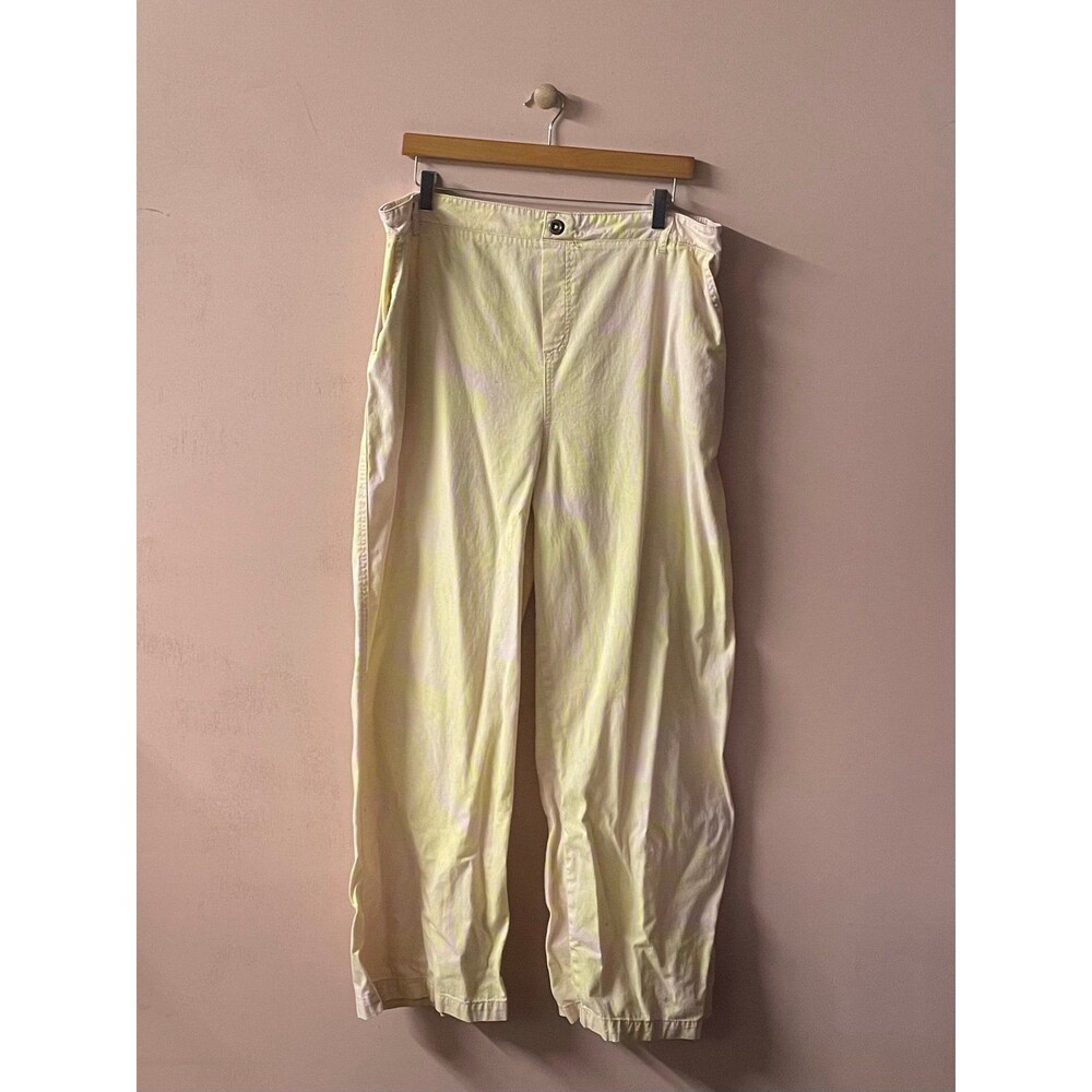 Wild Fable Light Pink & Yellow Wavy Zebra Print Straight Wide Leg Pants Size XL